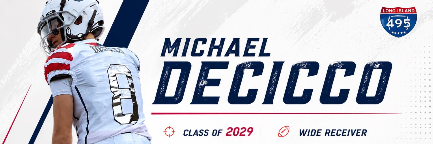 Michael Decicco 2029 WR banner