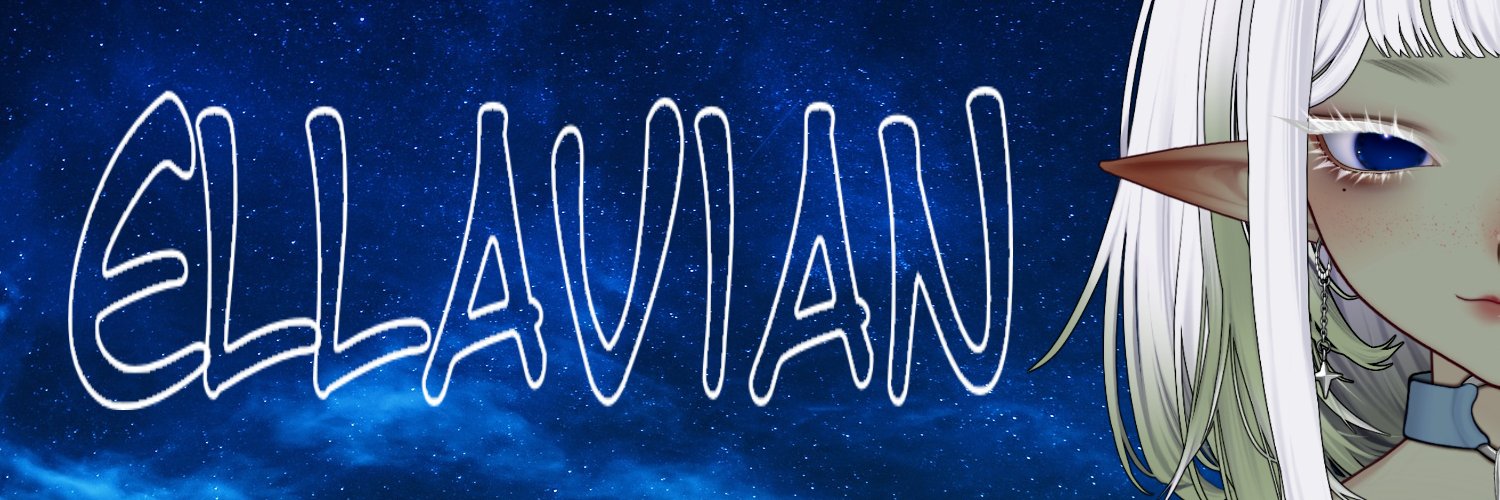 Ellavian 🤍 Nymph Vtuber banner