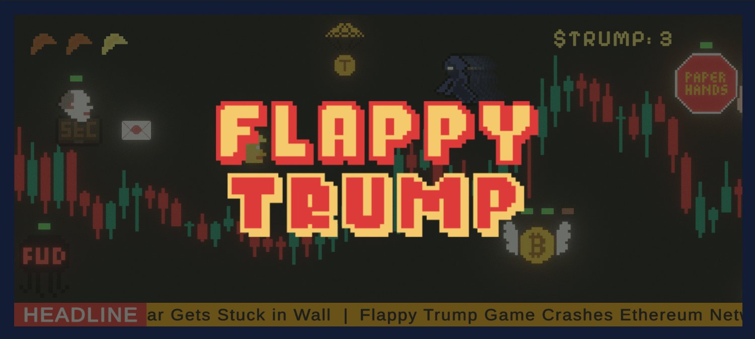 Flappy Trump (mainnet arc) ⨀ banner