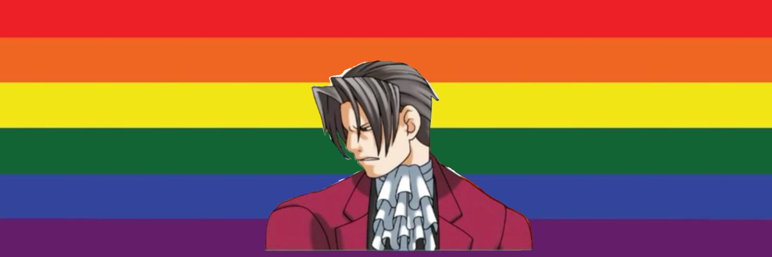 𓍝Miles Edgeworth of shedtwt ♘ banner