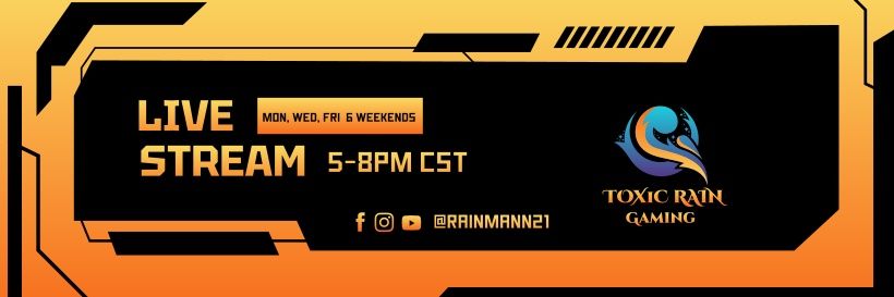 TOX1C RAIN Gaming banner