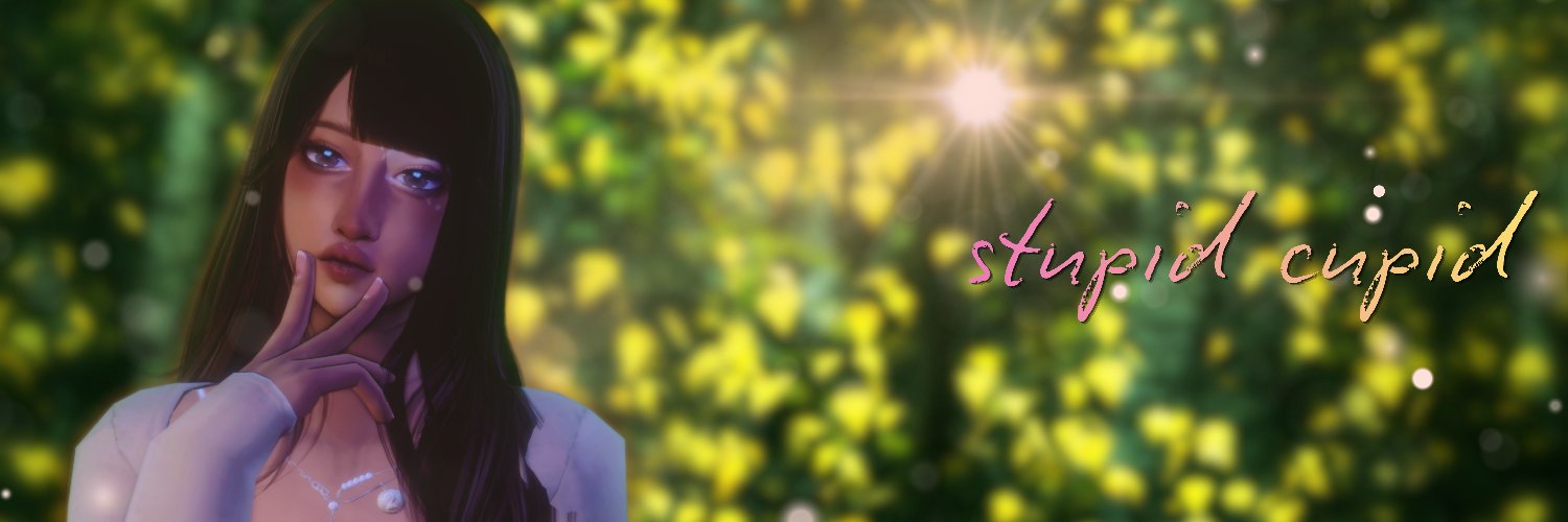 ♡ stupid cupid ♡ banner