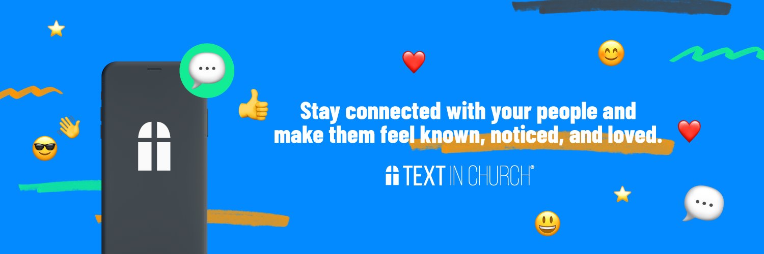 Text In Church banner