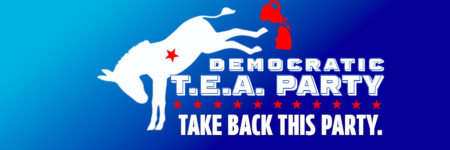 Democratic Tea Party banner
