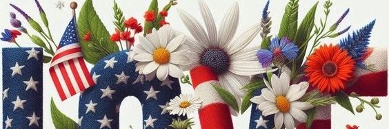 America First's banner