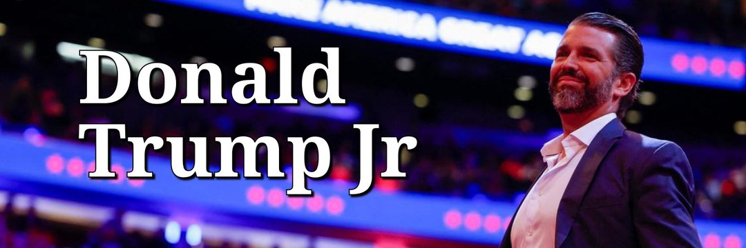 D0NALD TRUMP JR's banner