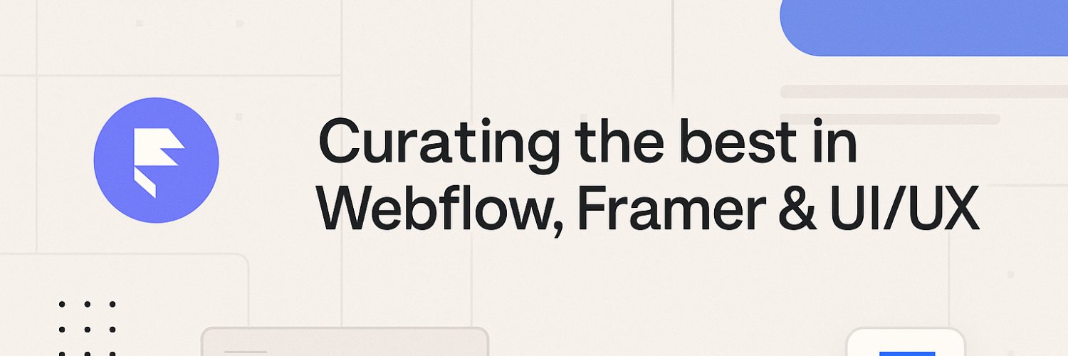 Maggie | Webflow & Framer Curator banner