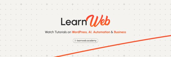 LearnWebAcademy Profile Banner