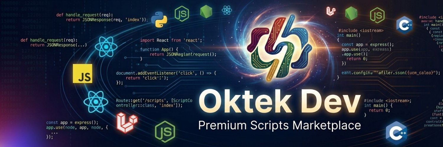 oktek_dev's profile banner image