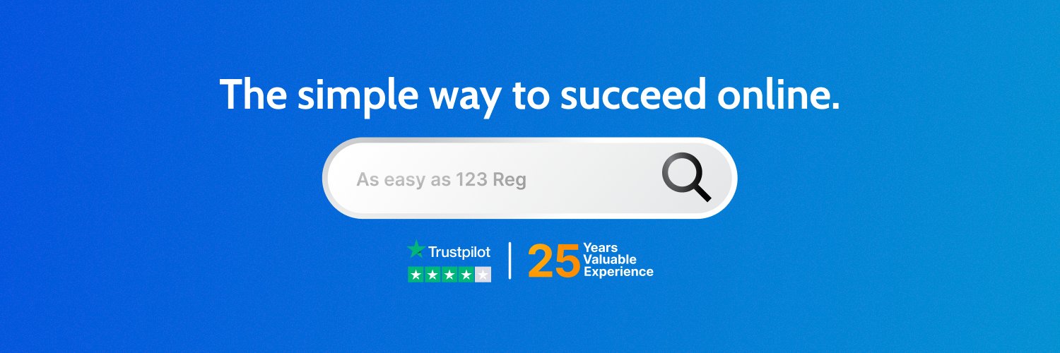 123reg's profile banner image