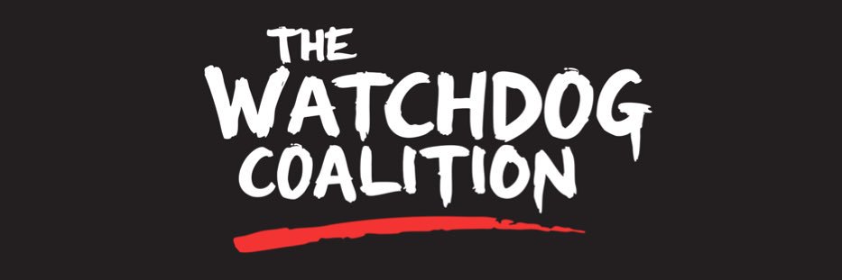 The Watchdog Coalition's banner