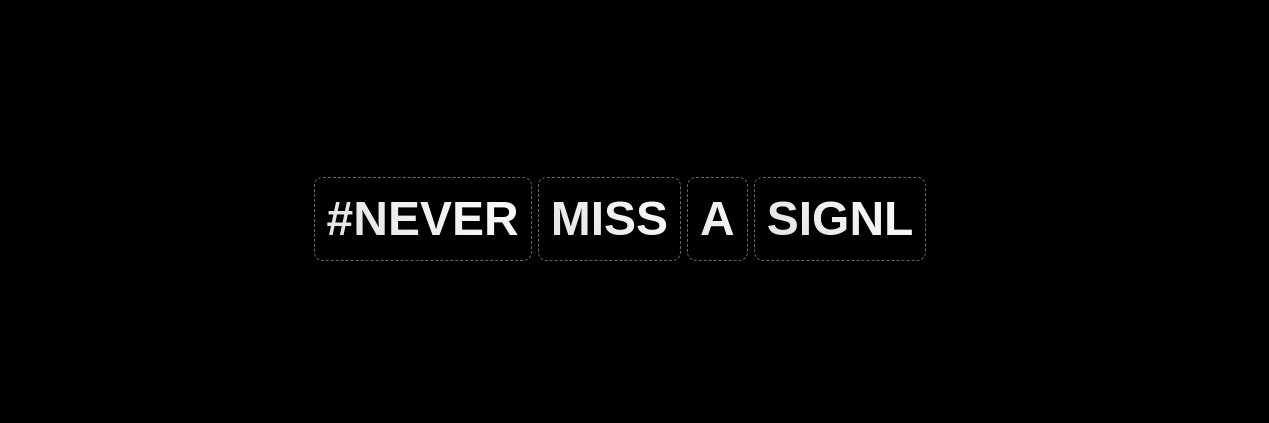 SIGNL's banner