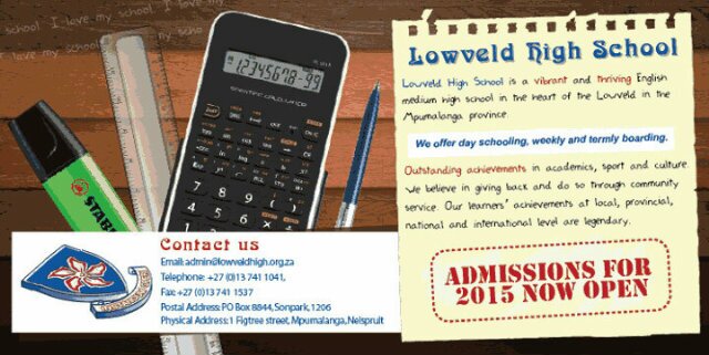 Lowveld High School banner