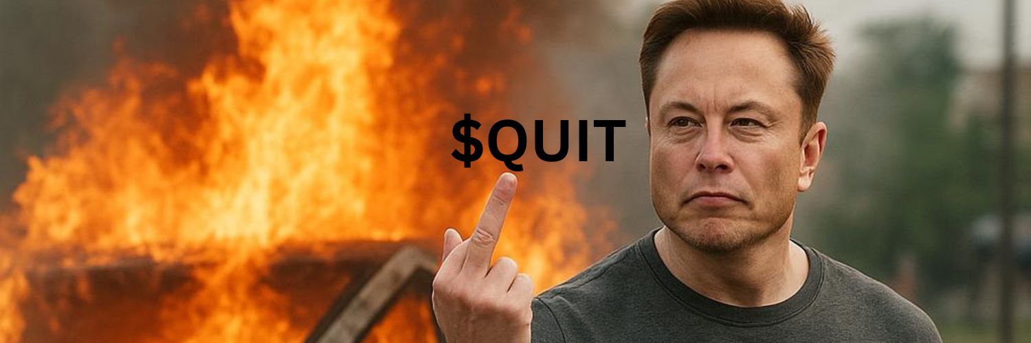 Elon Quit banner
