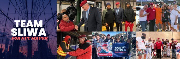 Sliwa for NYC Mayor 2025's banner