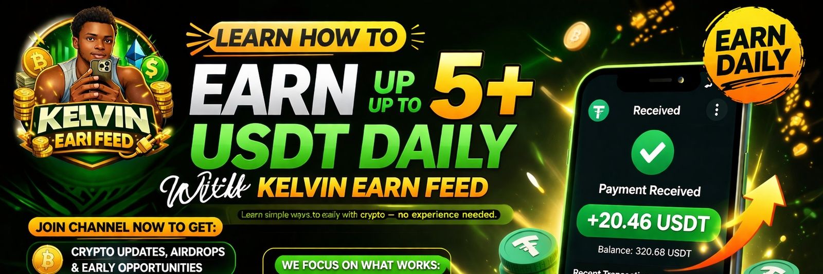 Kelvin Earn Feed banner