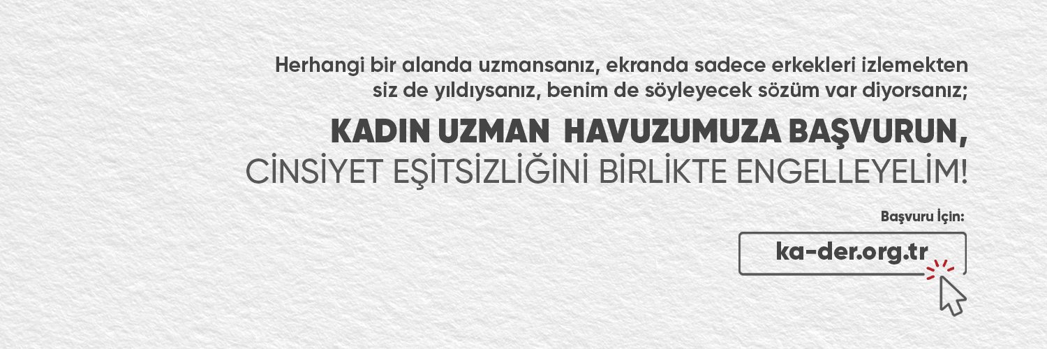 Kadın Adayları Destekleme Derneği (KA.DER) banner