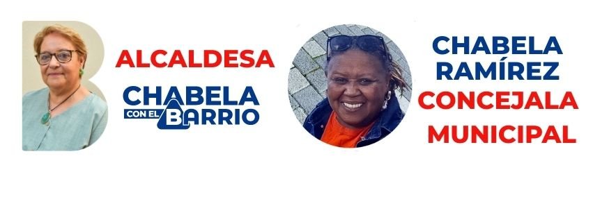 ChaBela con el barrio alcaldesa banner