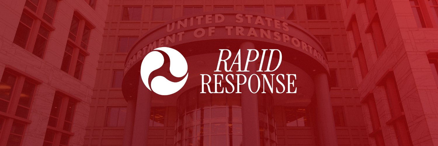 USDOT Rapid Response's banner