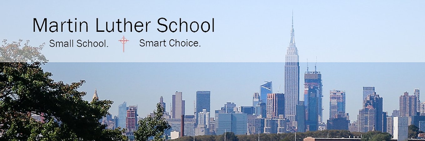 Martin Luther School banner