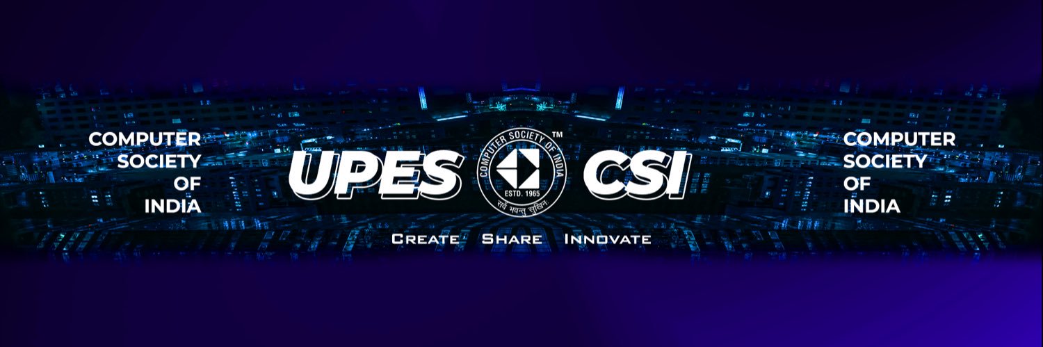 Computer Society of India, UPES banner