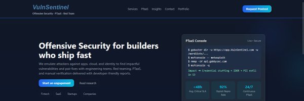 VulnSentinel Profile Banner
