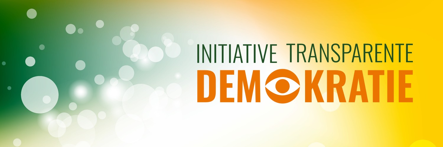 Initiative Transparente Demokratie's banner