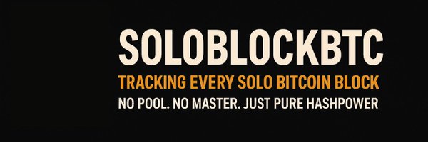 SoloBlockBTC Profile Banner