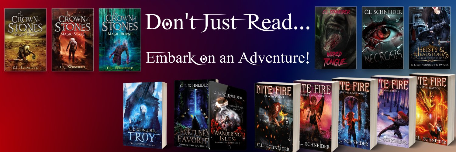 C.L. Schneider, Fantasy Author's banner