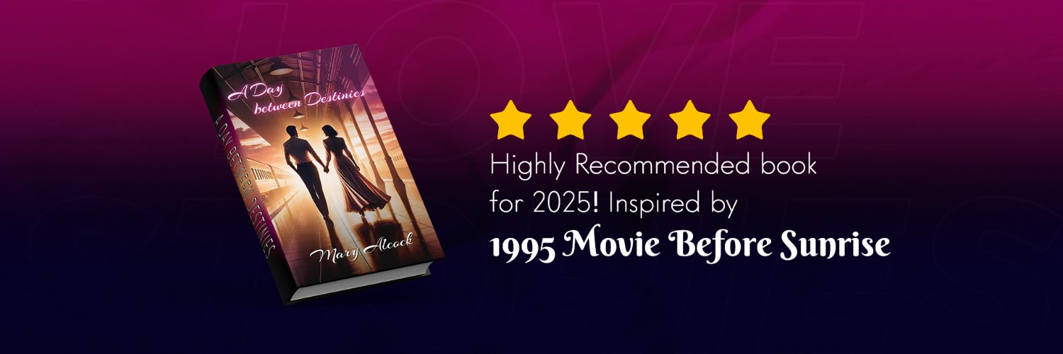 Author Mary Alcock's banner