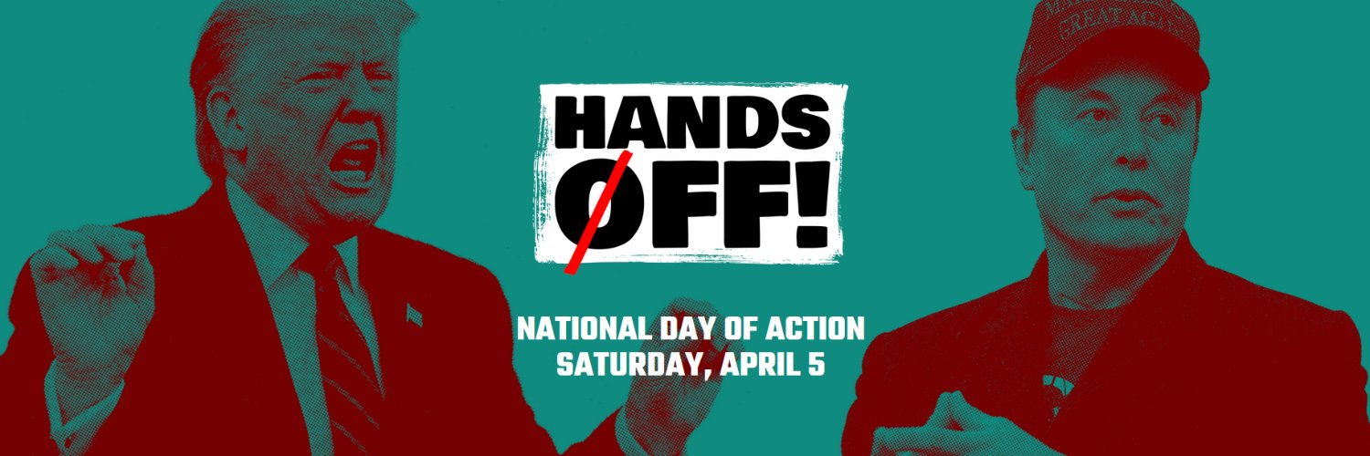 Hands Off 2025 banner