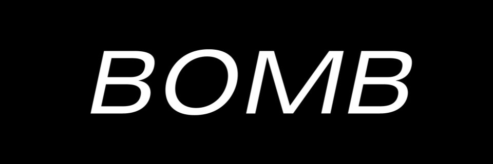 BOMB Magazine's banner