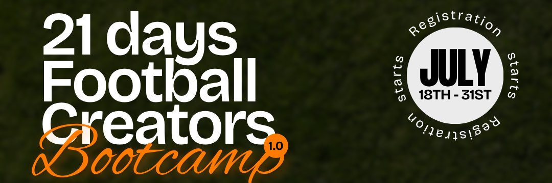 The Football Creators Academy's banner