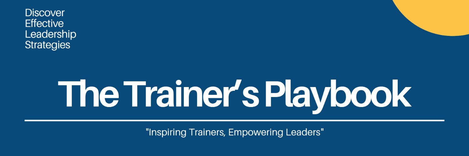 The Trainer's Playbook banner