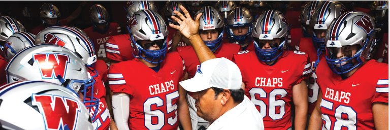 Westlake Chaps Football banner