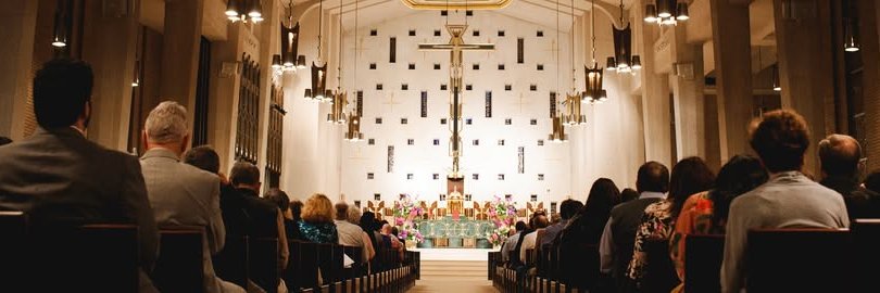 St. Michael the Archangel Catholic Church, Houston banner