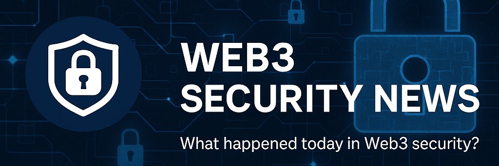 Web 3 security news banner
