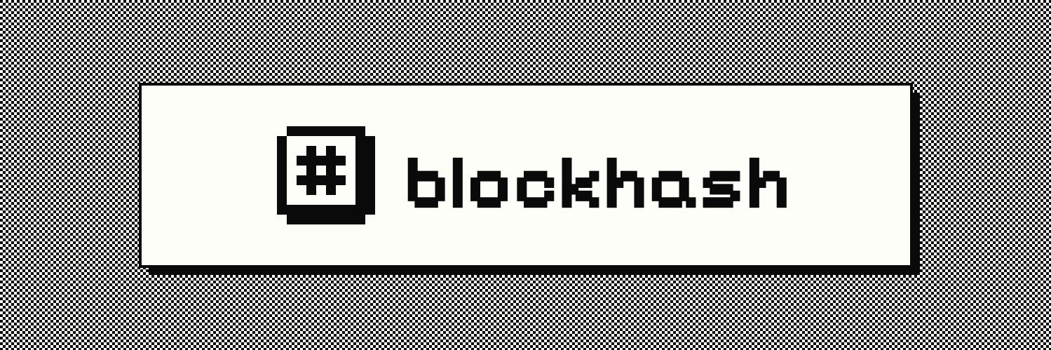 Blockhash banner