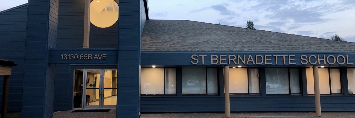 St.Bernadette School banner