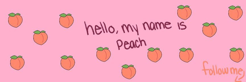 peach ♡ banner