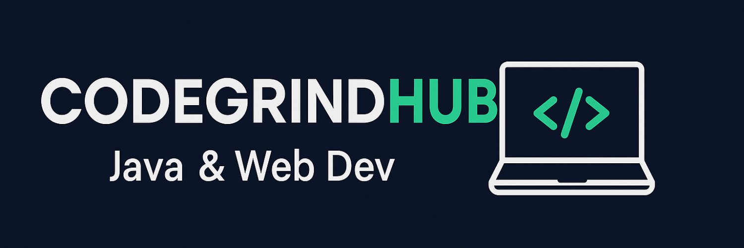 Codegrindhub's profile banner image