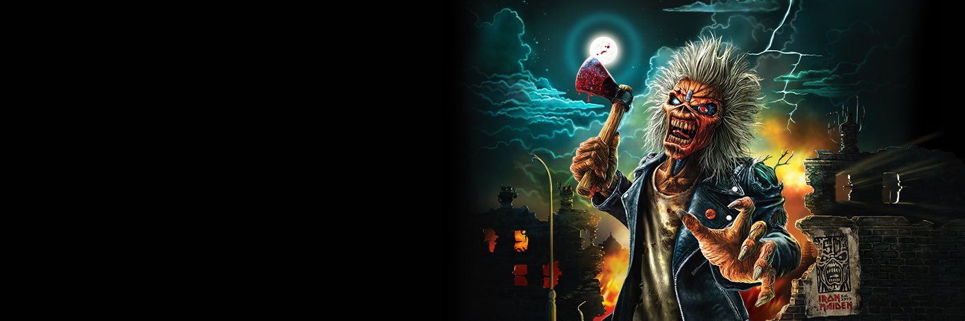 Iron Maiden's banner