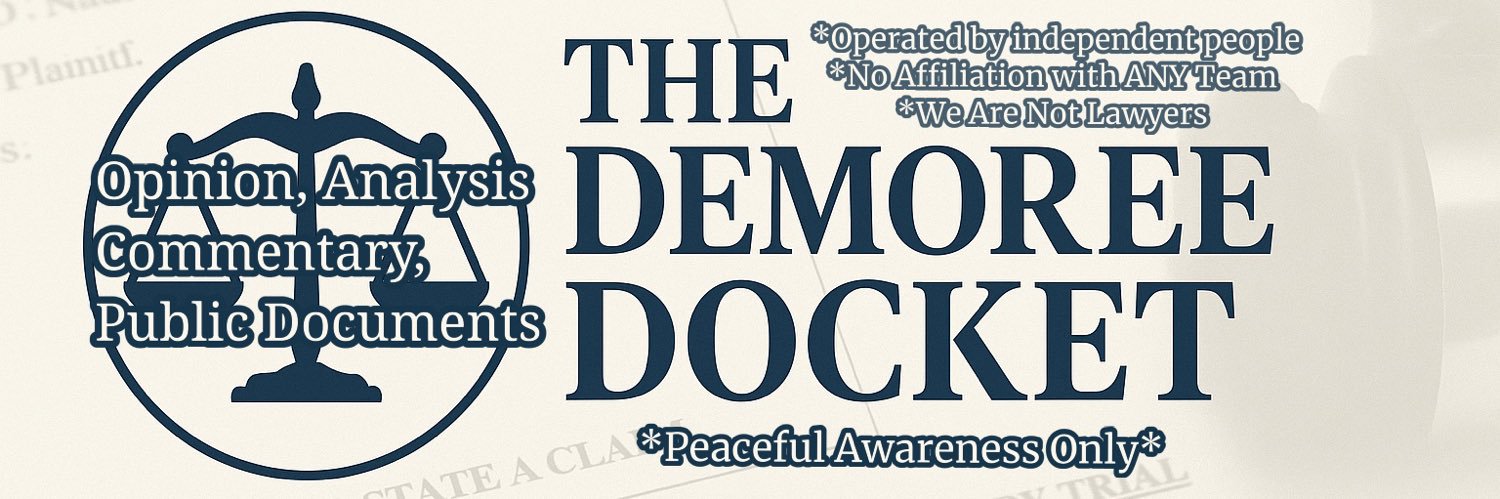 The Demoree Docket #JusticeForDemoree banner