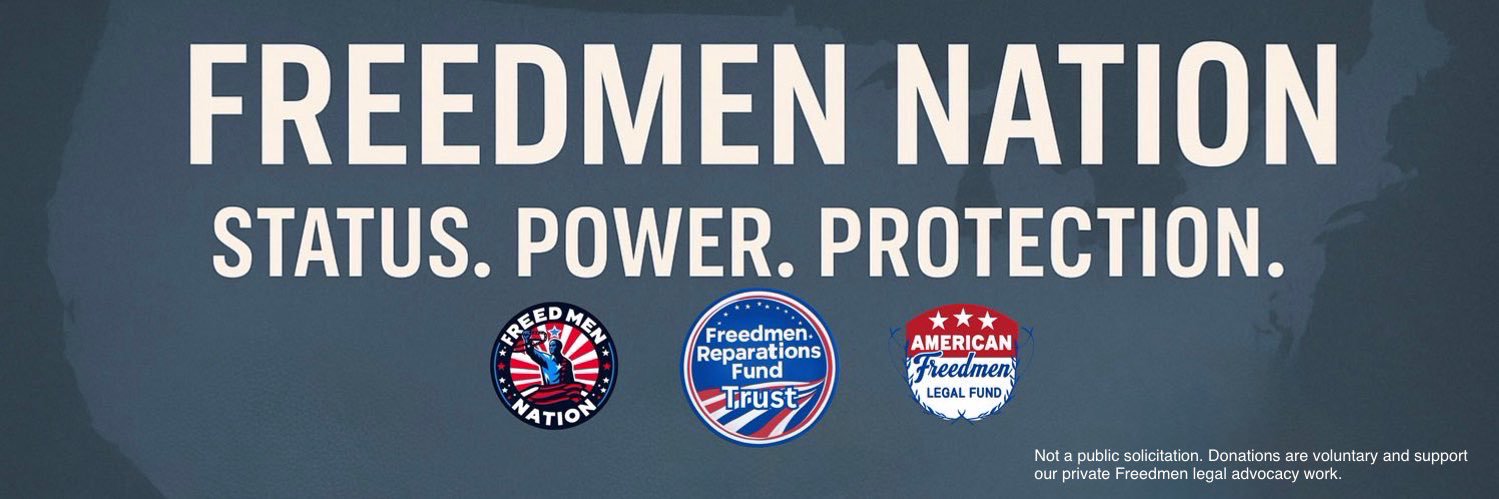 American Freedmen Legal Fund's banner