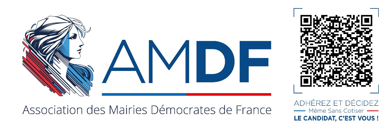 AMDF Association des Mairies Démocrates de France banner