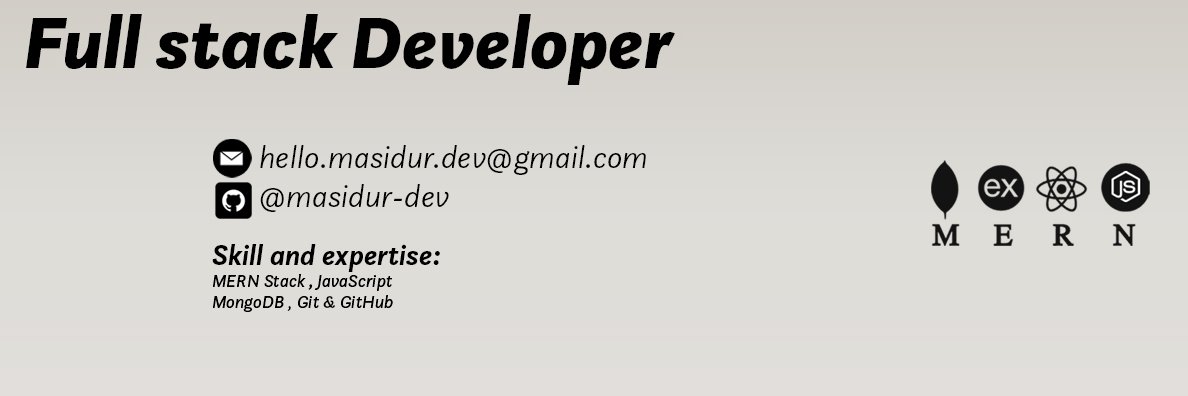 Masidur Rahaman banner