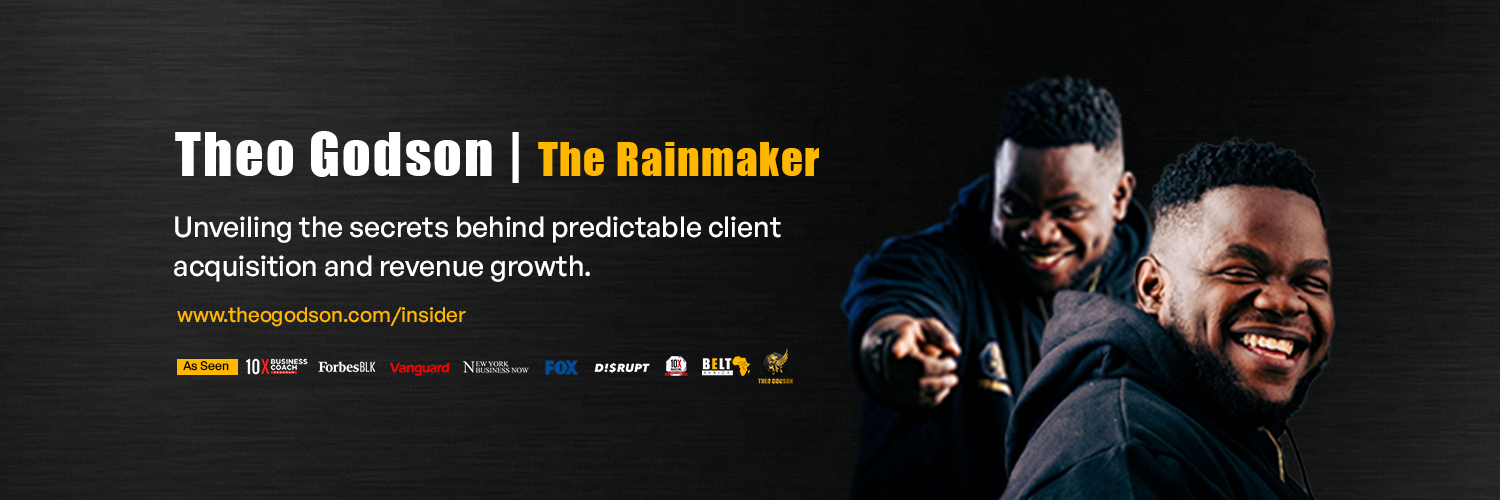 Theo Godson | The Rainmaker banner