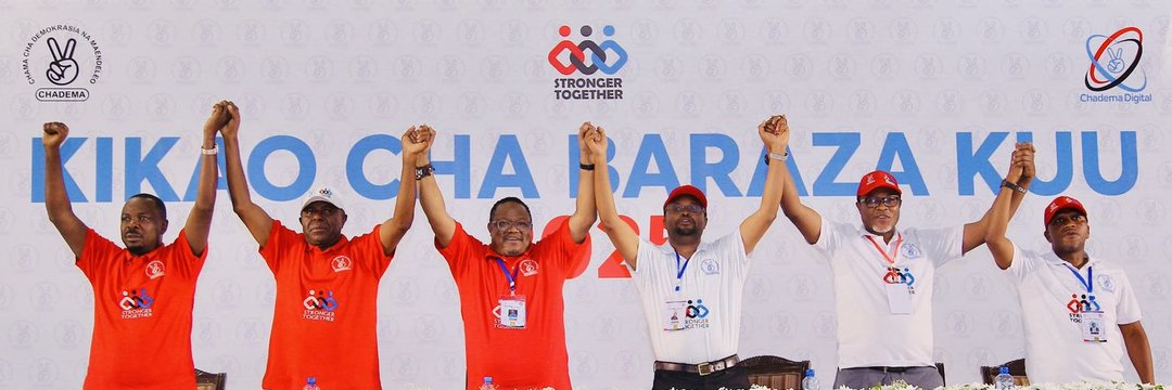 Chadema Tanzania's banner