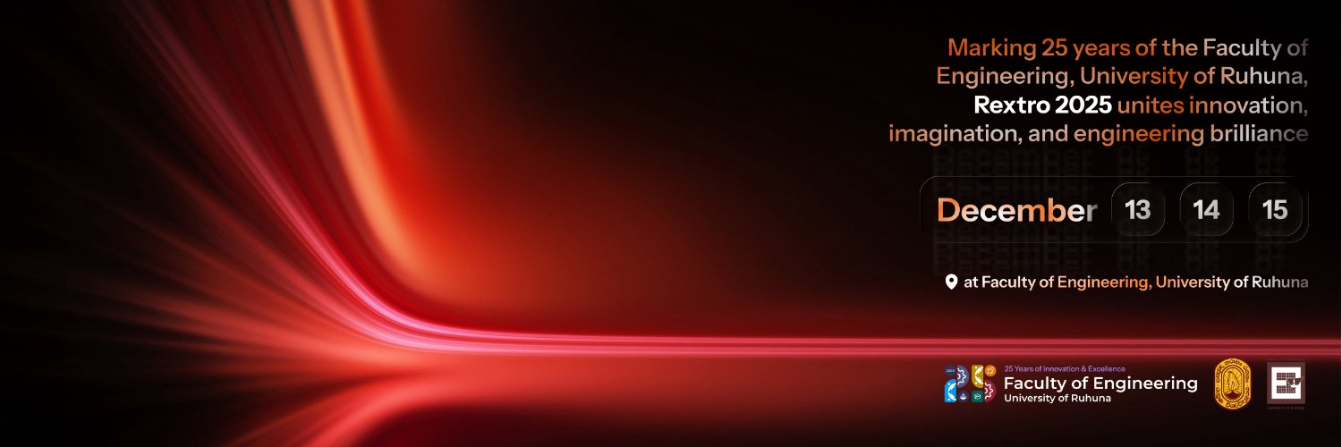 REXTRO 2025 - University of Ruhuna banner
