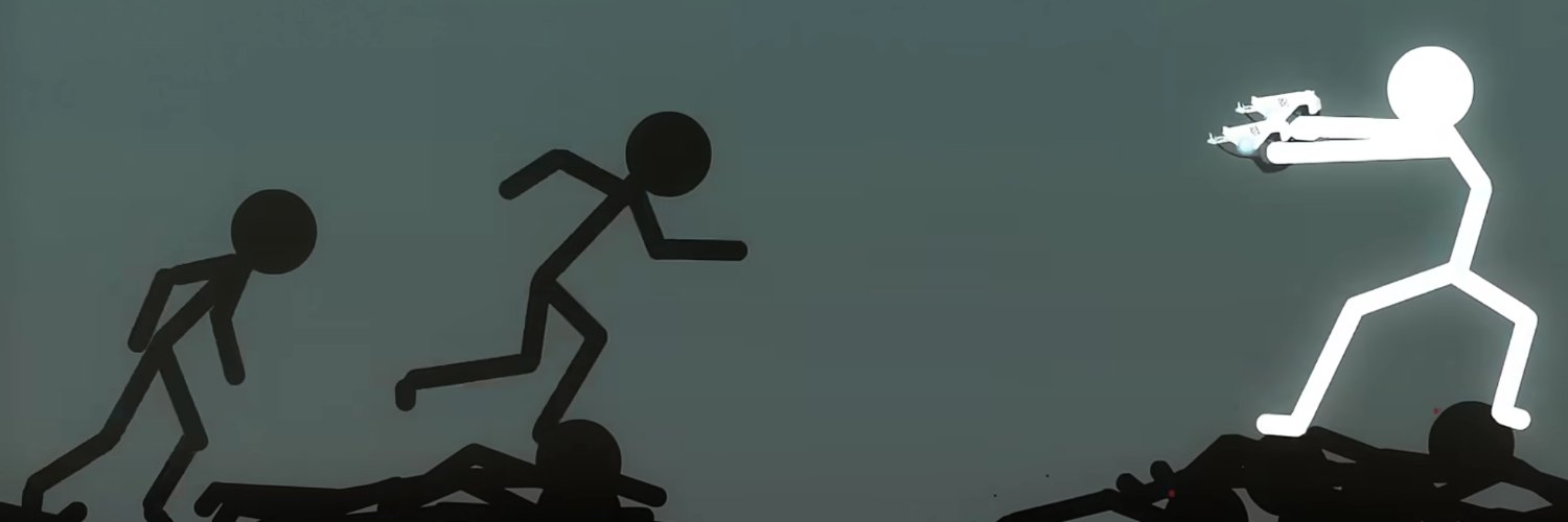 White Stickman banner